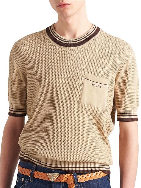 giubbotti prada beige|beige Prada Shirts for Men .